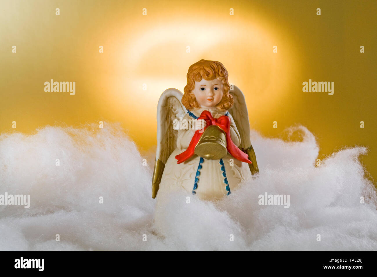 Portrait of an angel in heaven Stock Photo