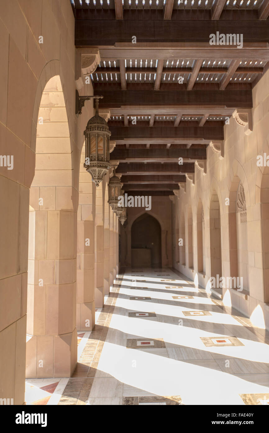 Grand Mosque, Sultan Qaboos, Muscat, Oman Stock Photo
