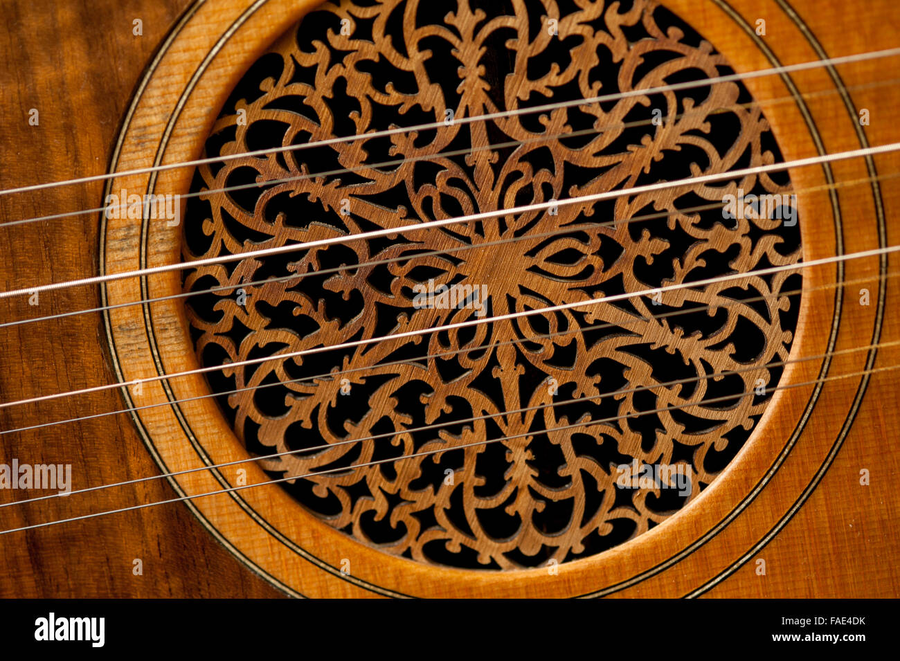 Detail of Greek Lute Stock Photo