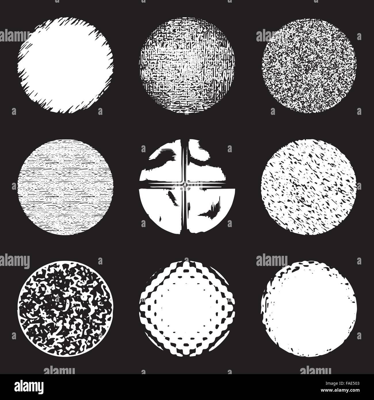 Vector illustration of grunge circles Stock Vector Image & Art - Alamy