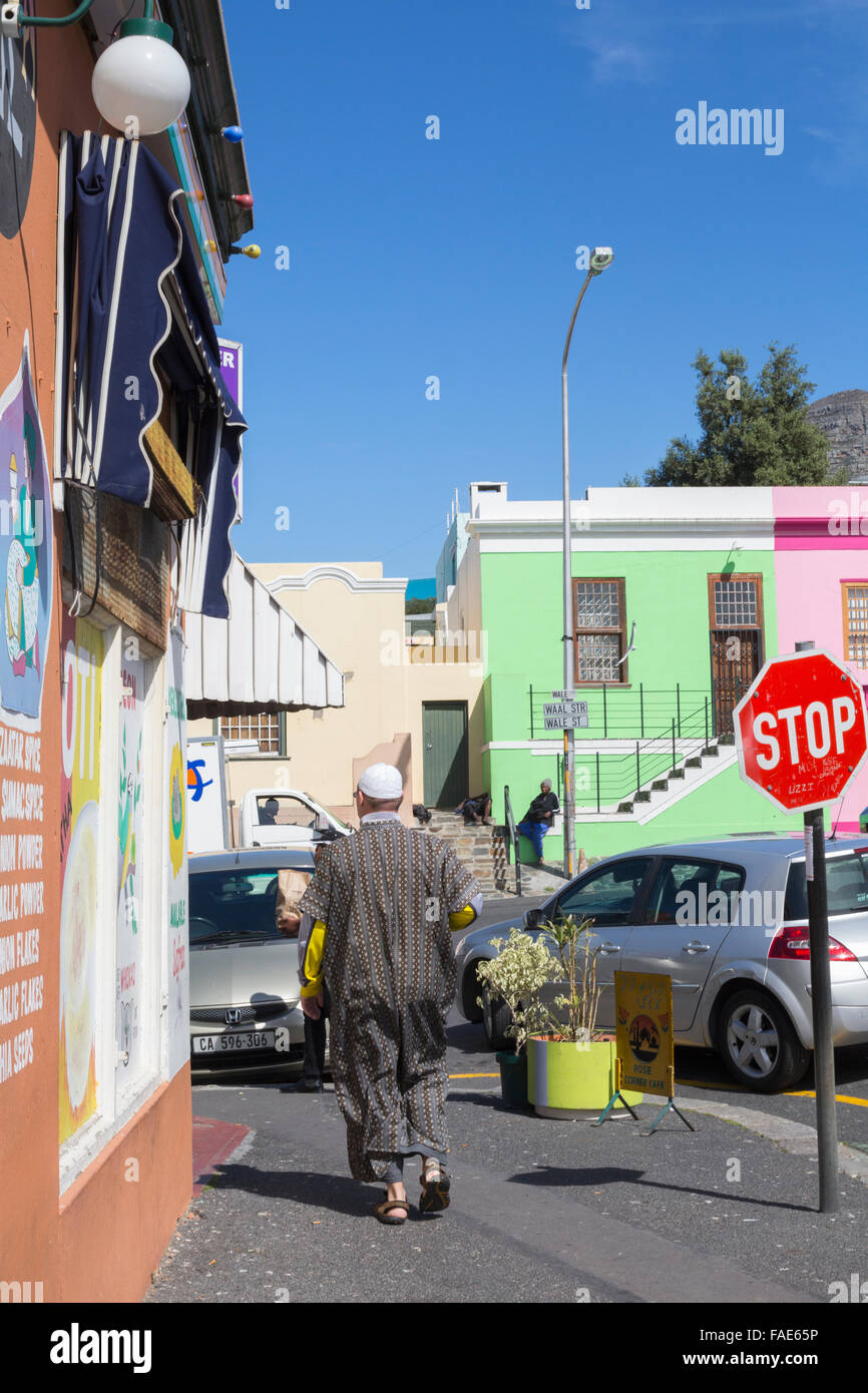 Bo Kaap Cape Malay district, Cape Town, South Africa Stock Photo