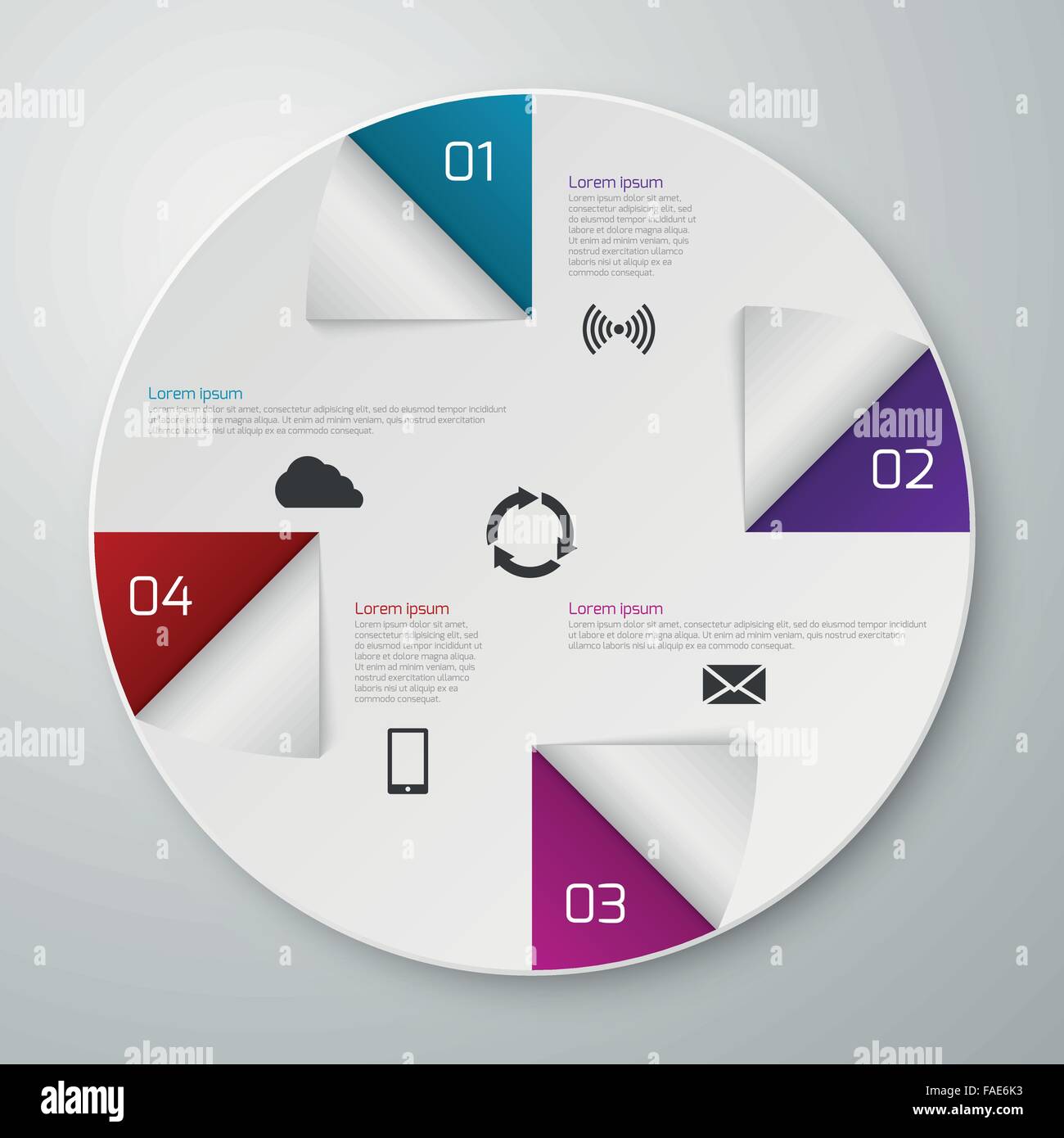 Vector illustration infographics circle Stock Vector Image & Art - Alamy