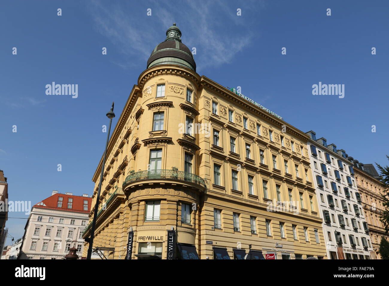 House in the center part of Vienna, Austria Stock Photo