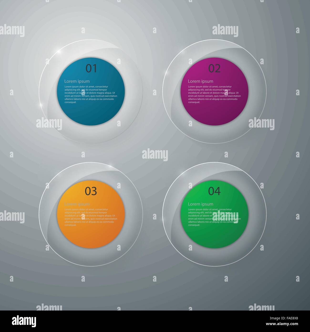 Vector illustration infographics glass circles Stock Vector Image & Art ...