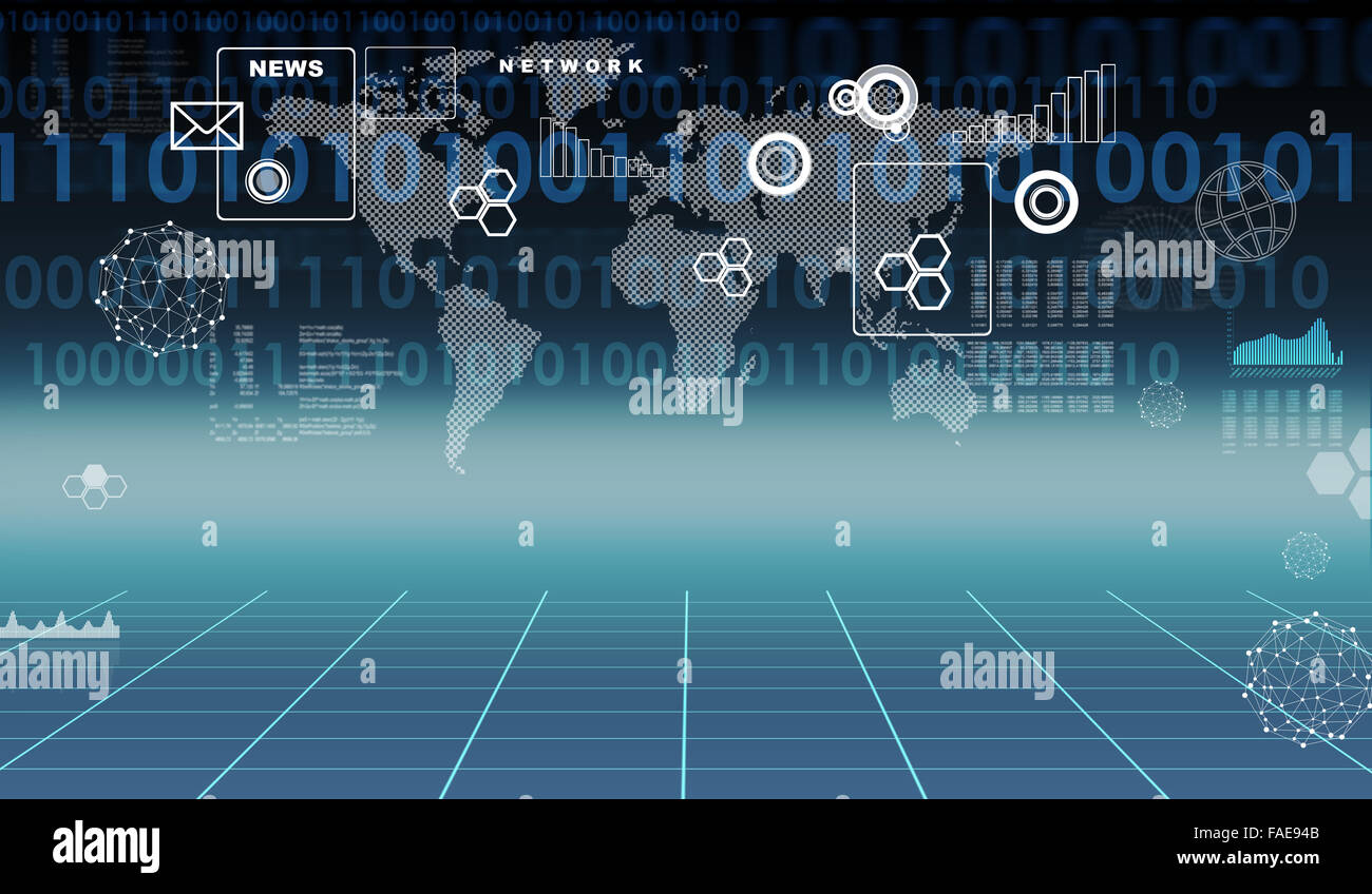 Abstract background with map Stock Photo - Alamy