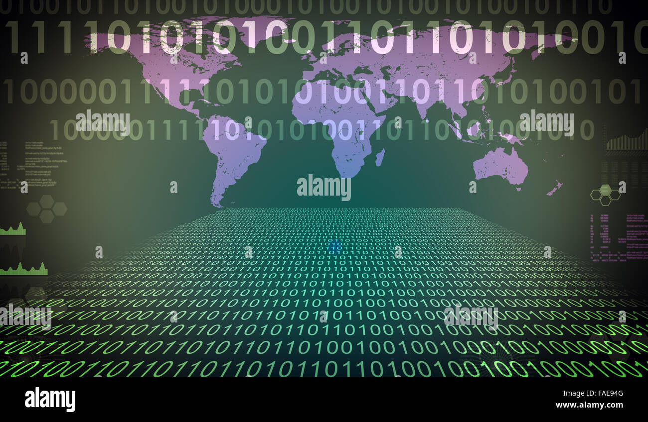 Abstract background with world map Stock Photo - Alamy