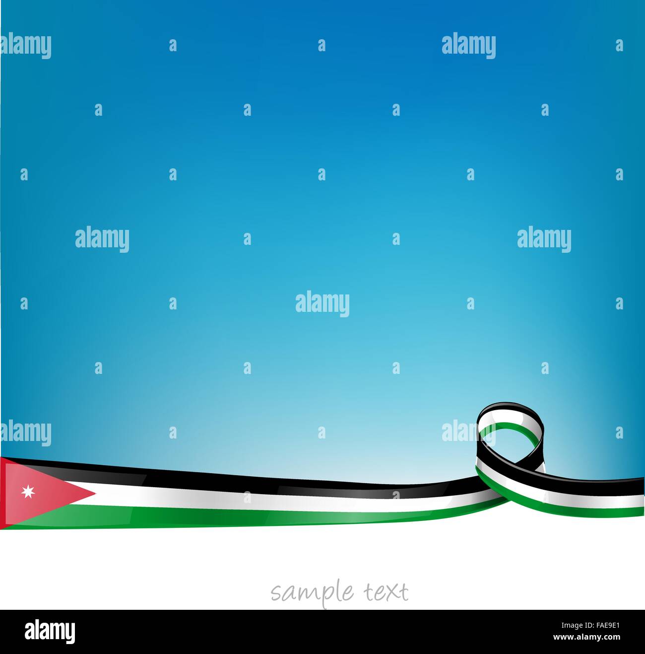 jordan flag on sky background Stock Vector Image & Art Alamy