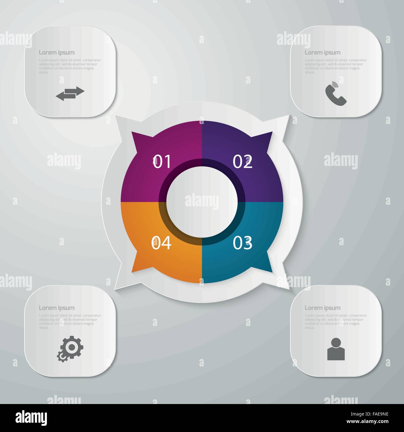Vector illustration infographics circle Stock Vector Image & Art - Alamy