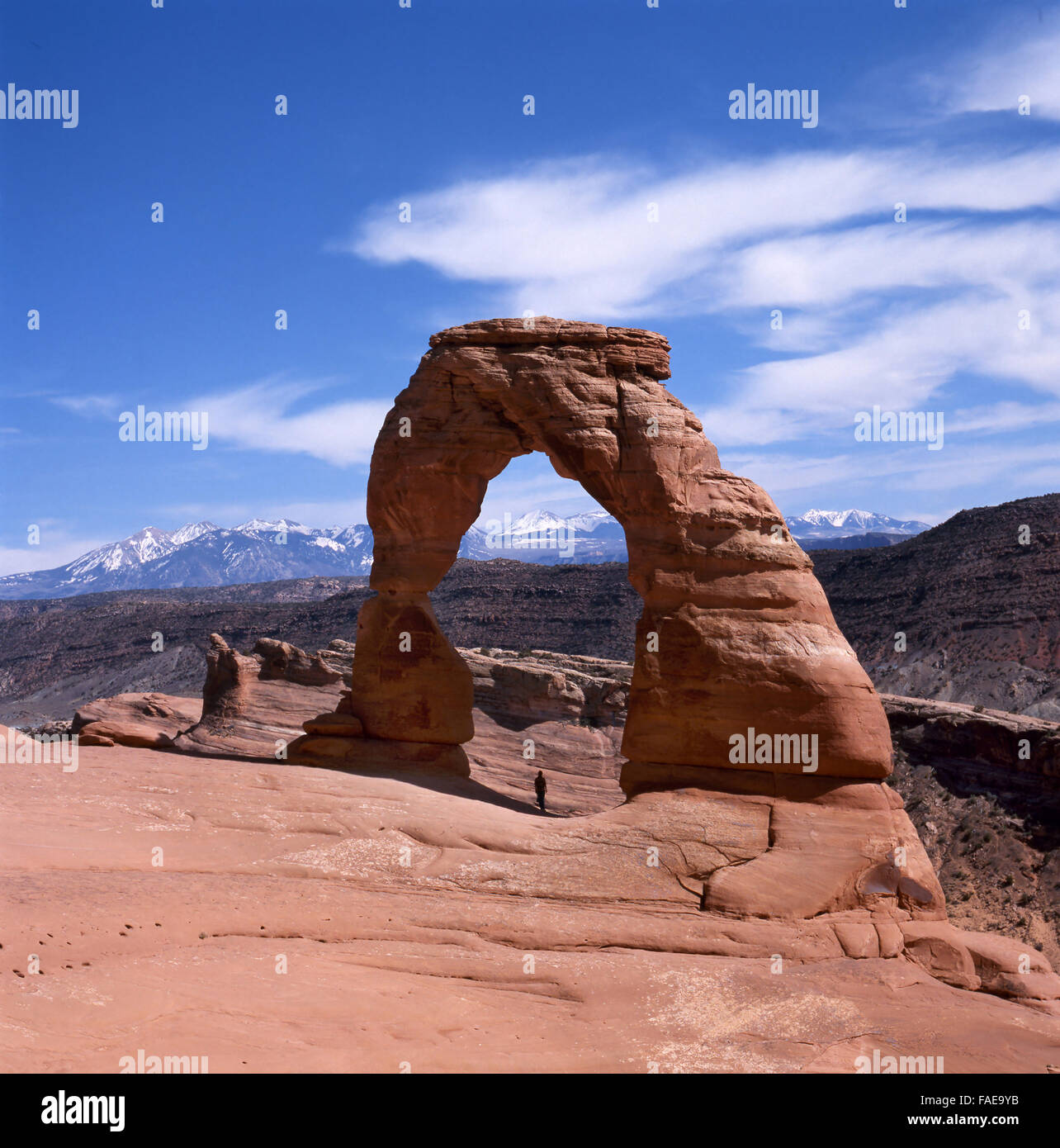 Delicate Arch in Arches National Park, Utah,U.S.A. Stock Photo