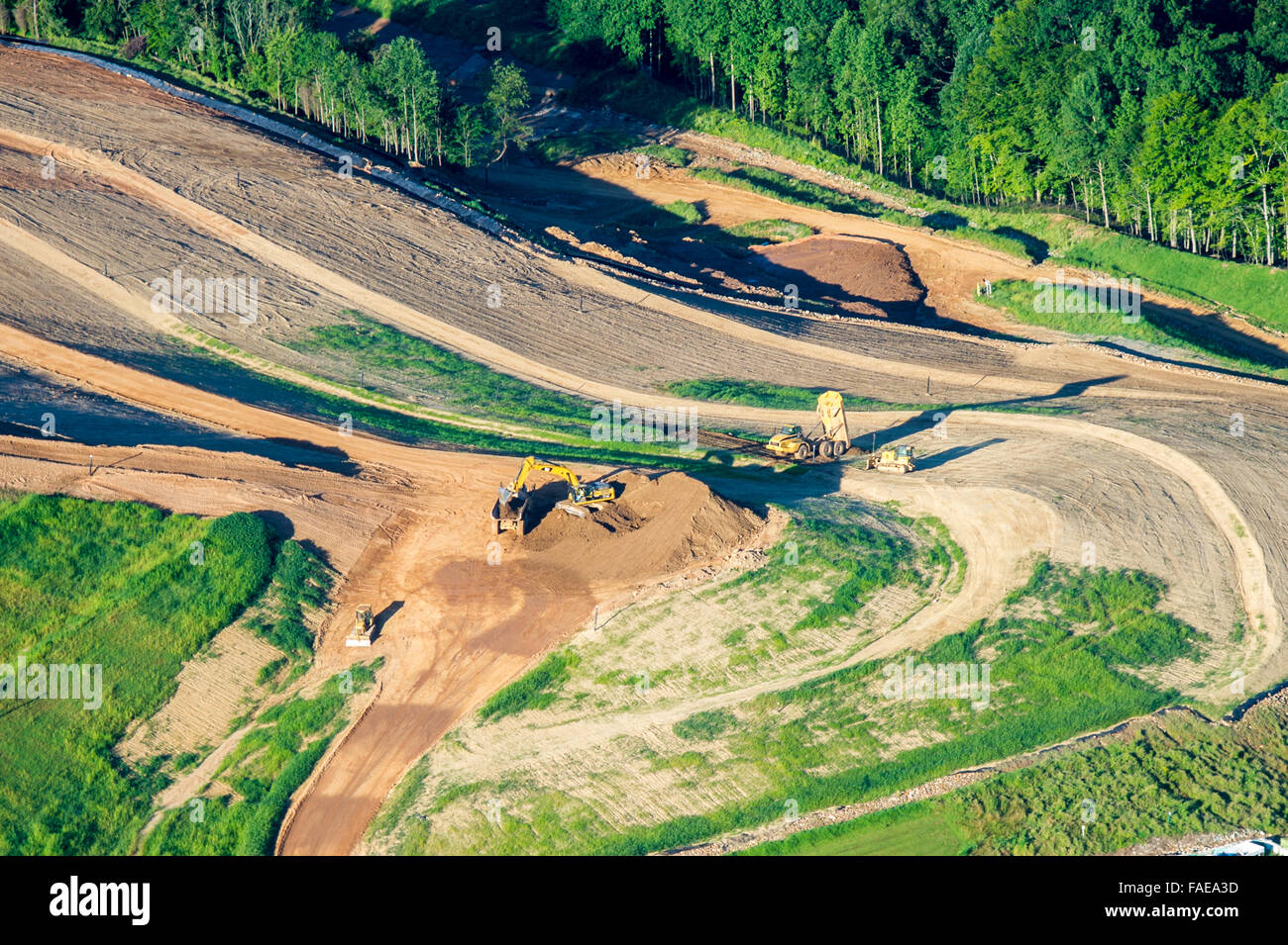 Aerial view of a construction area Stock Photo Alamy