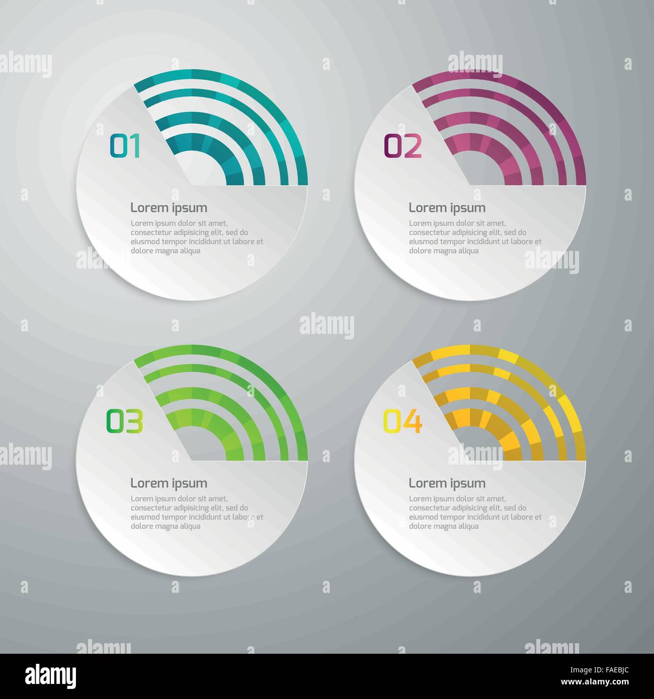 Vector illustration infographics 4 circle options Stock Vector Image ...