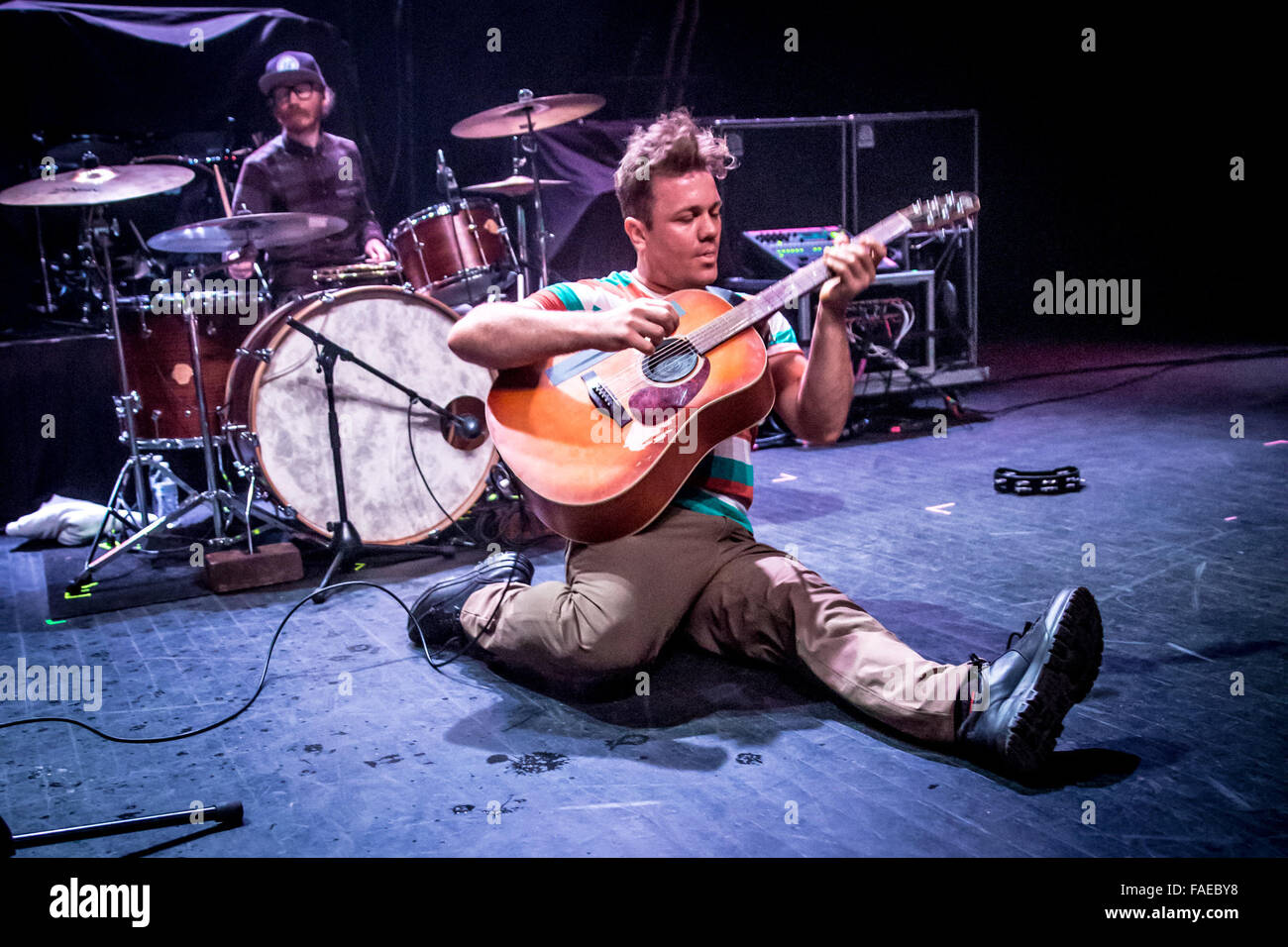 Dec. 19, 2015 - Detroit, Michigan, U.S - ASH BUCHHOLZ  of USS (UBIQUITOUS SYNERGY SEEKER) performing on The Night 89X Stole Xmas Show at The Fillmore in Detroit, MI on December 19th 2015 (Credit Image: © Marc Nader via ZUMA Wire) Stock Photo