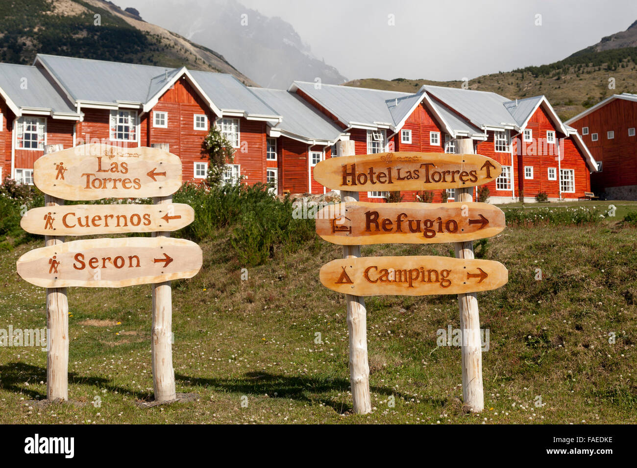 Hotel Las Torres Patagonia in the Torres del Paine National Park,  Patagonia, Chile, South America Stock Photo - Alamy