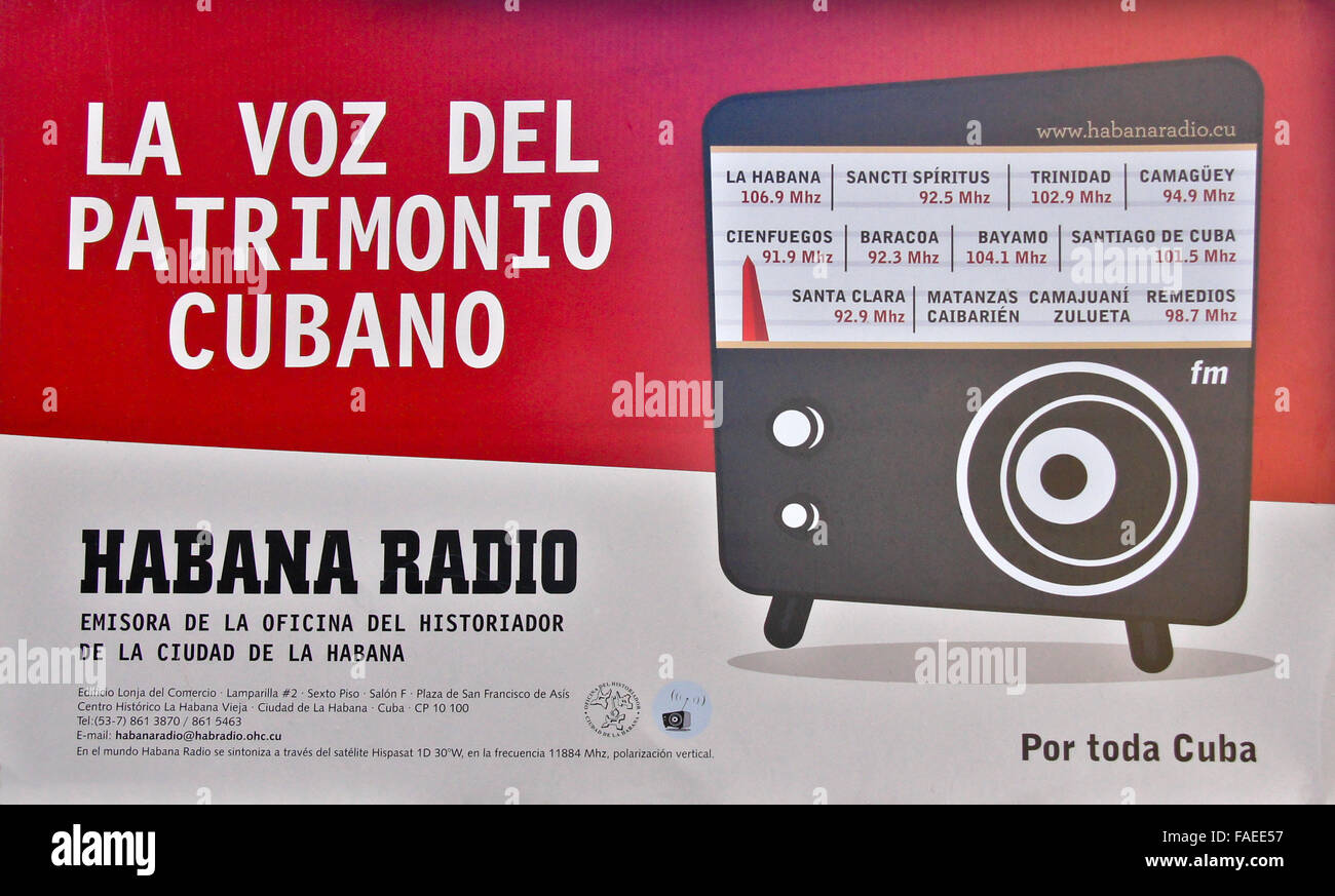 Radio havana hi-res stock photography and images - Alamy