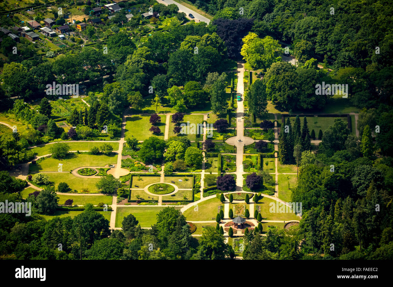 Aerial view, Volkspark Hamburg, Volkspark Altona, Hamburg, Free and