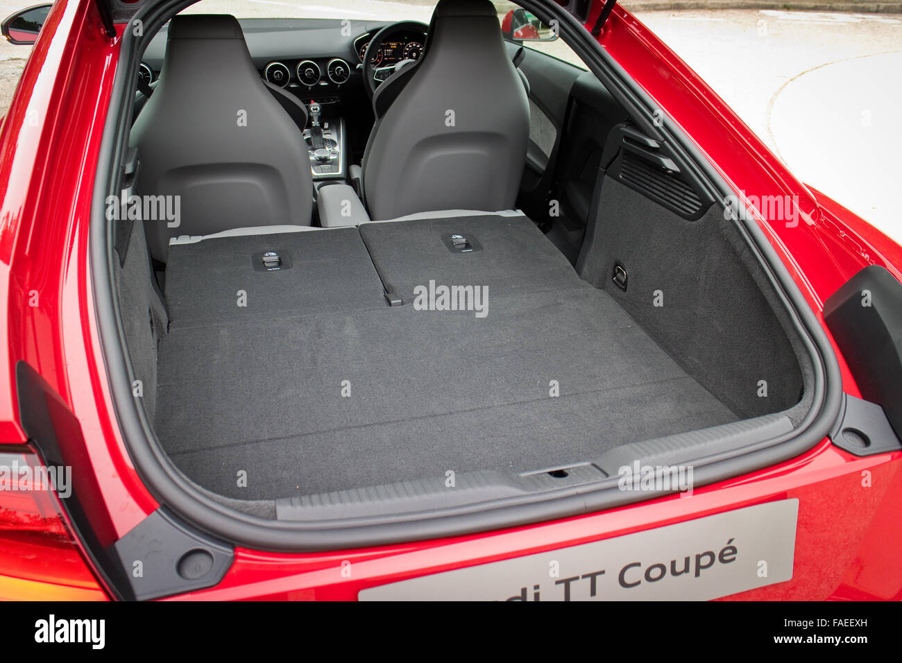 Hong Kong China April 23 2015 Audi TT Coupe 2015 Trunk on April