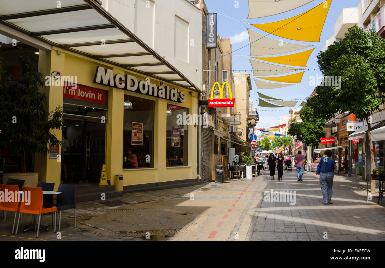Ledra Street, Nicosia, Cyprus Stock Photo
