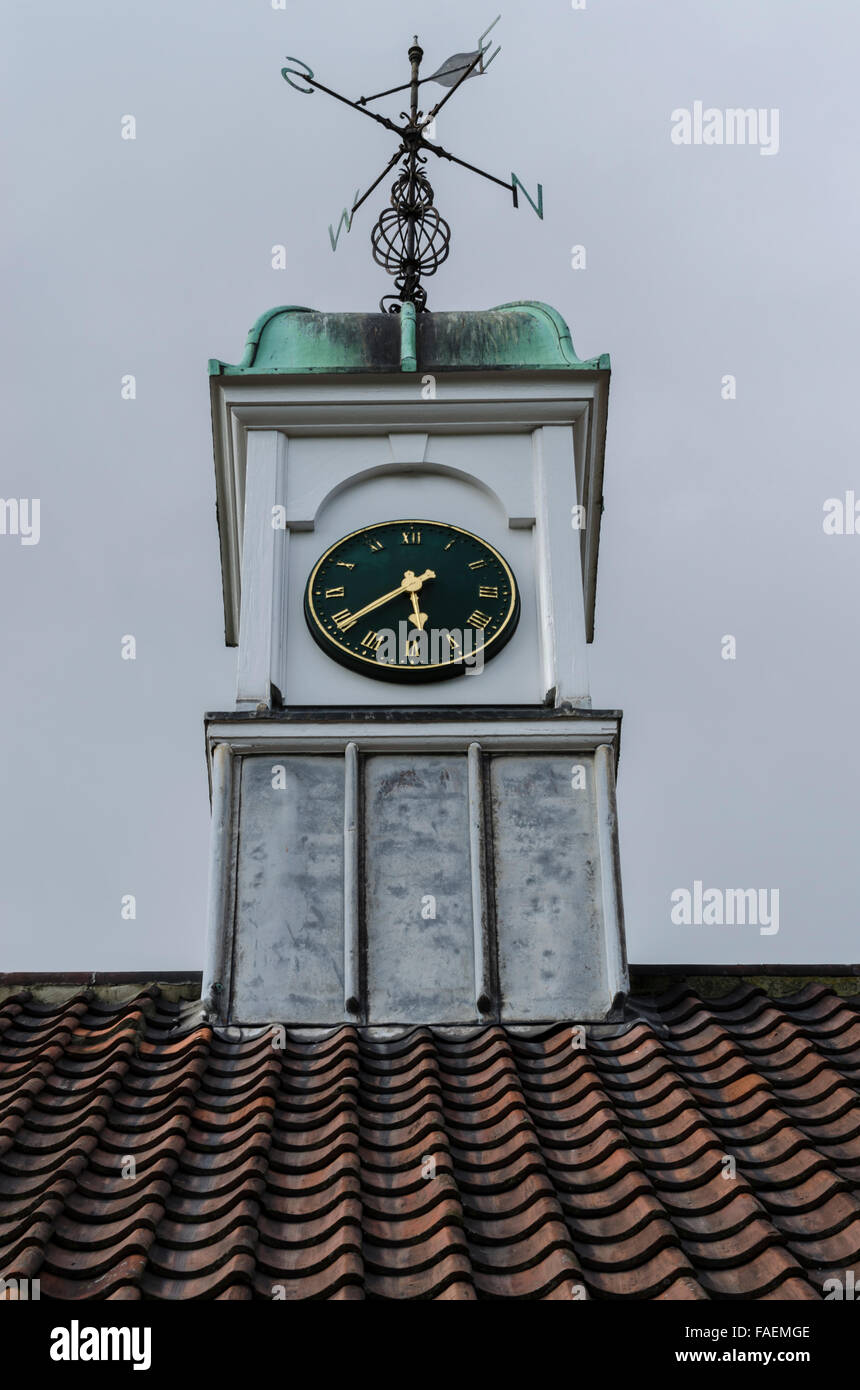 Typical English village hall clock tower Stock Photo Alamy