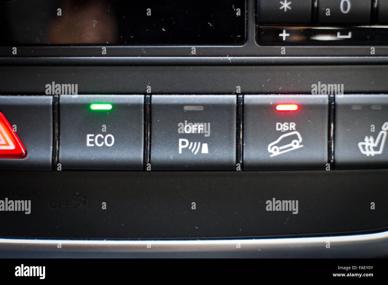 Hong Kong, China Sept 19, 2014 : Mercedes-Benz GLA 4MATIC 2014 Off Road Button test drive on Sept 19 2014 in Hong Kong. Stock Photo