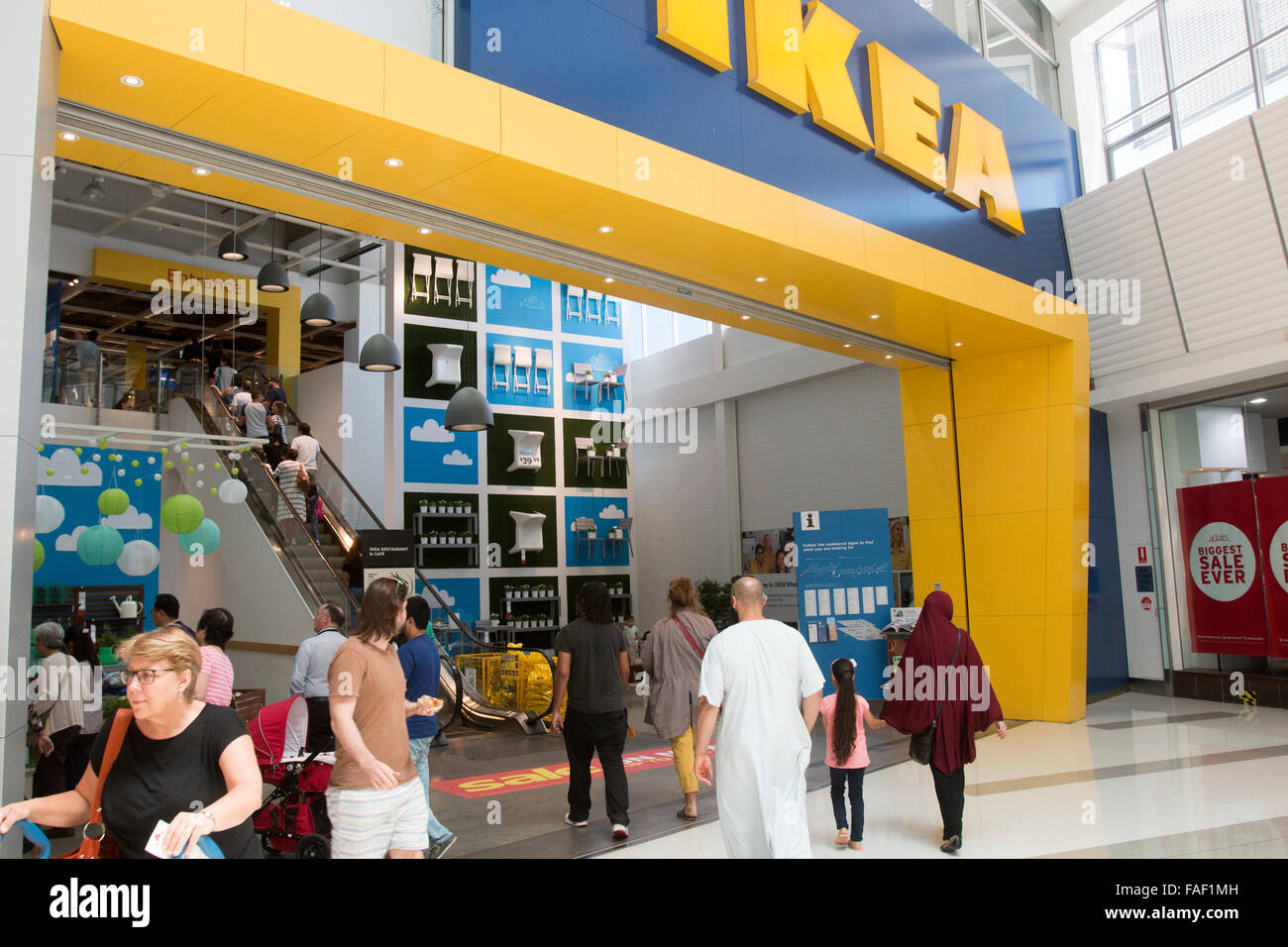 IKEA furniture store at Rhodes shopping centre in Sydney, New South