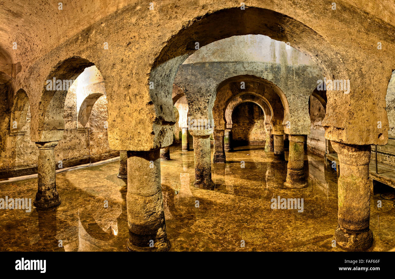 Arab cistern of the city of Caceres in Spain Stock Photo