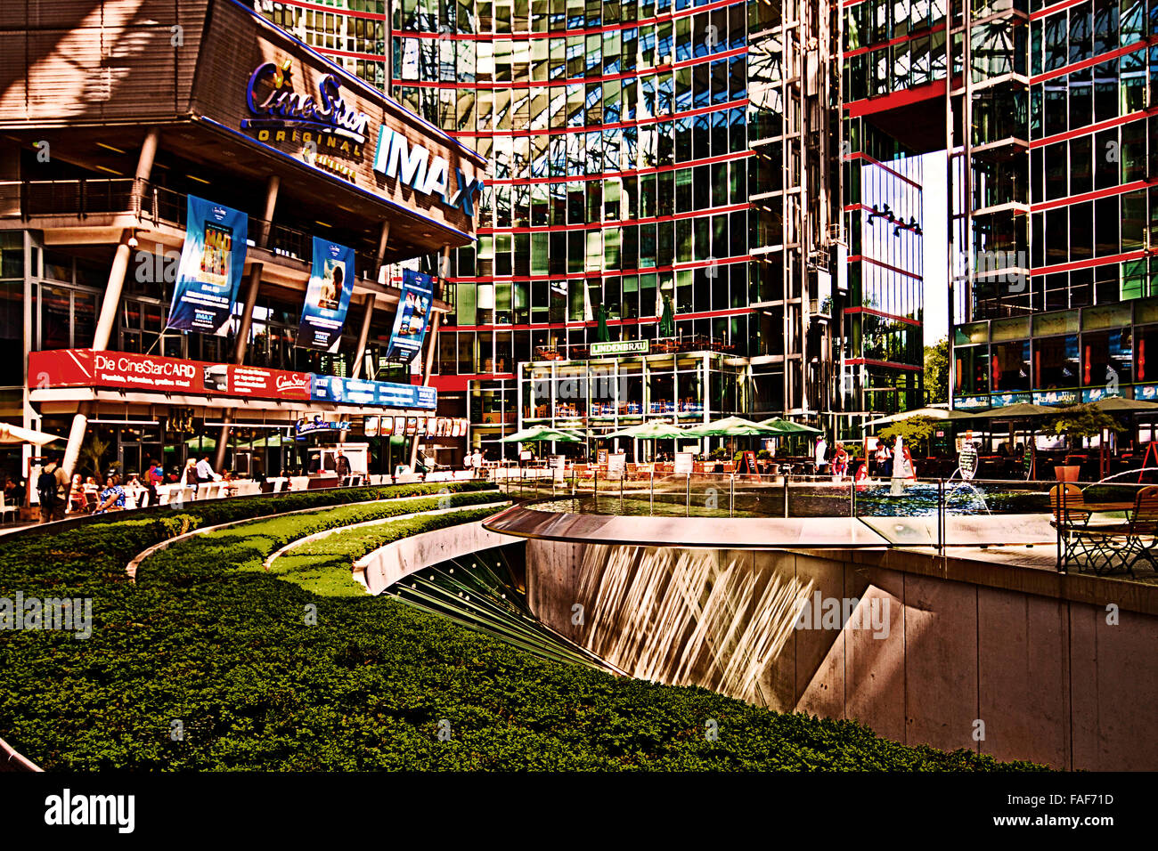 Berlin Germany Sony Center At Potsdamer Platz Gigantic Mall