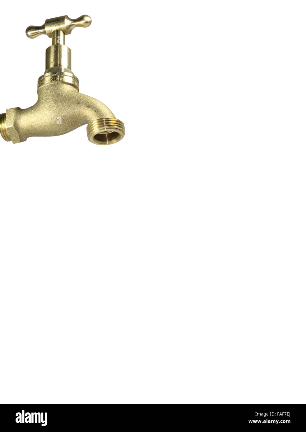 Brave Tap a single brass tap Stock Photo - Alamy