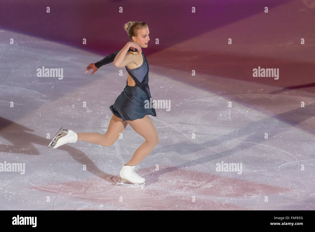 Kiira Linda Katriina Korpi figure skater champion Stock Photo
