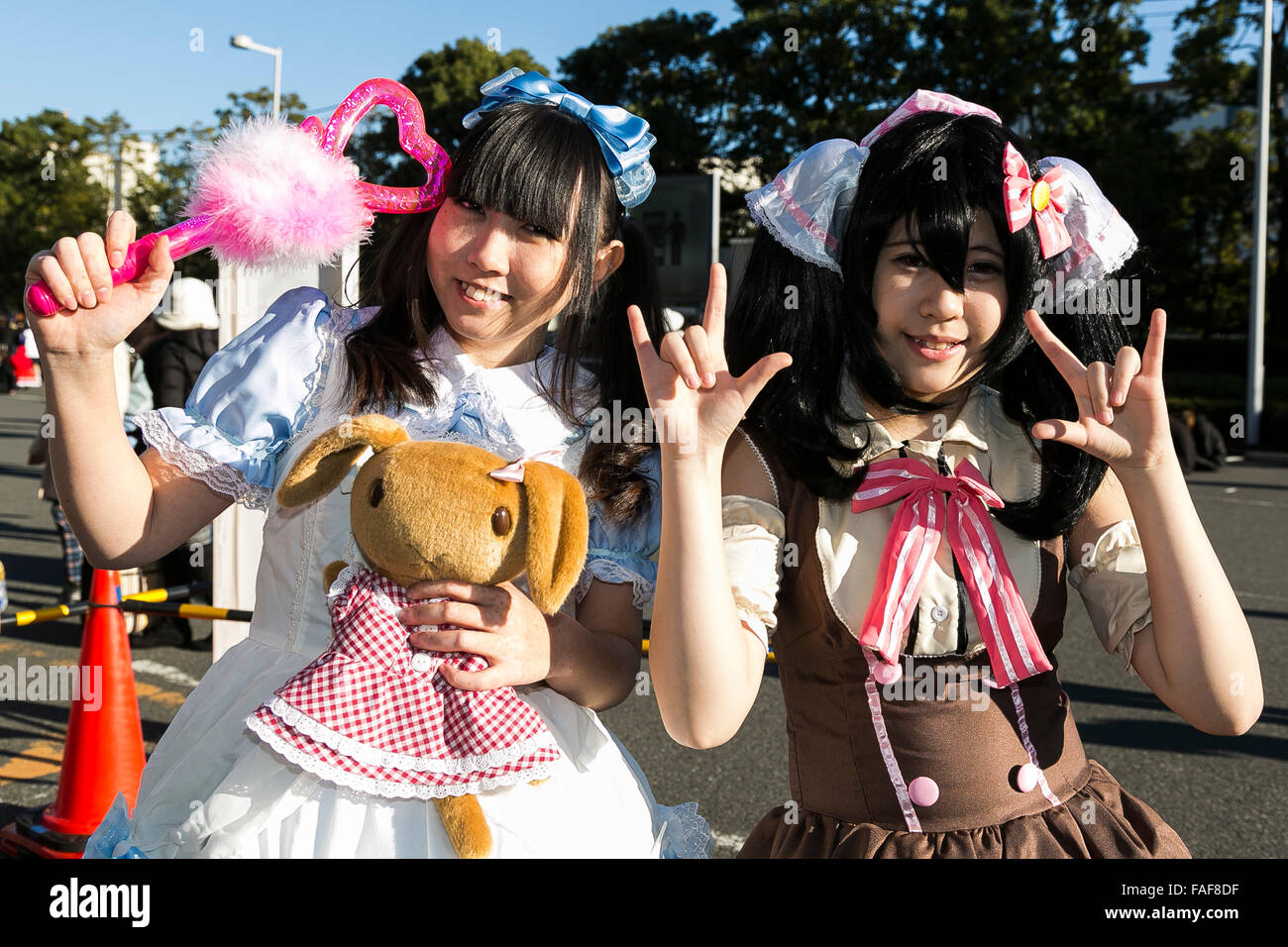 Tokyo, Japan. 29th Dec, 2015. Cosplayers pose for a picture during the ...