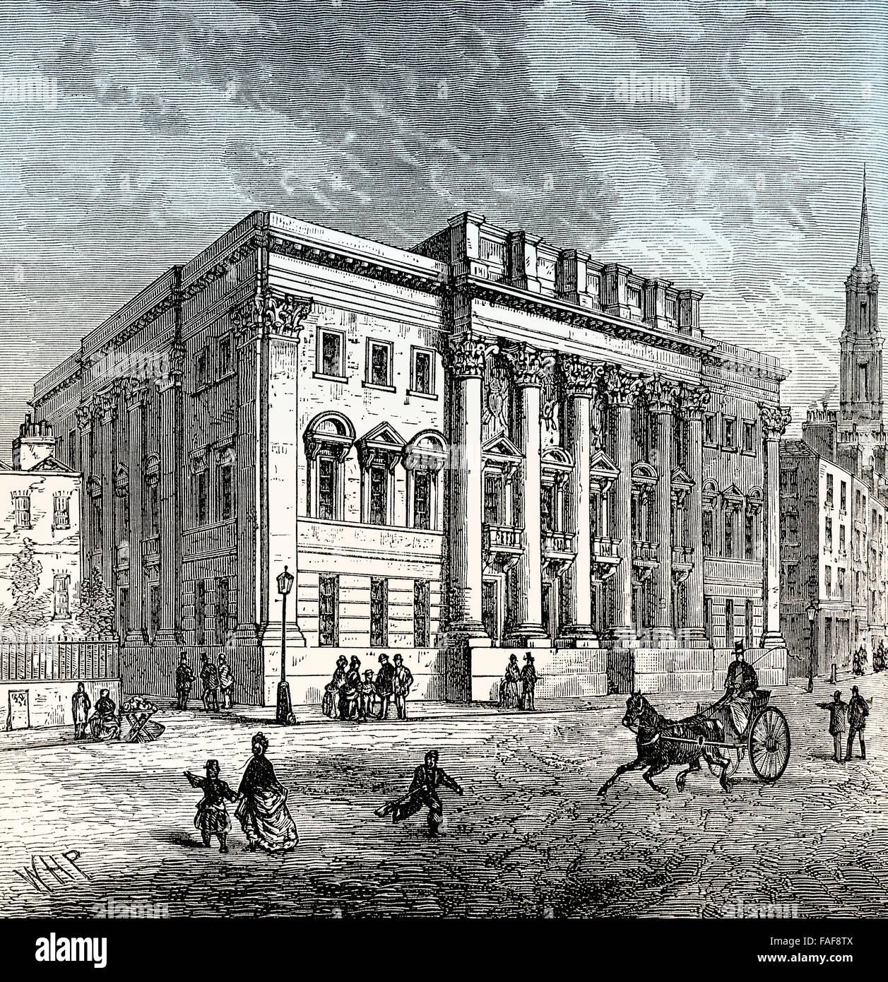 Goldsmiths' Hall, London, 19th century Stock Photo
