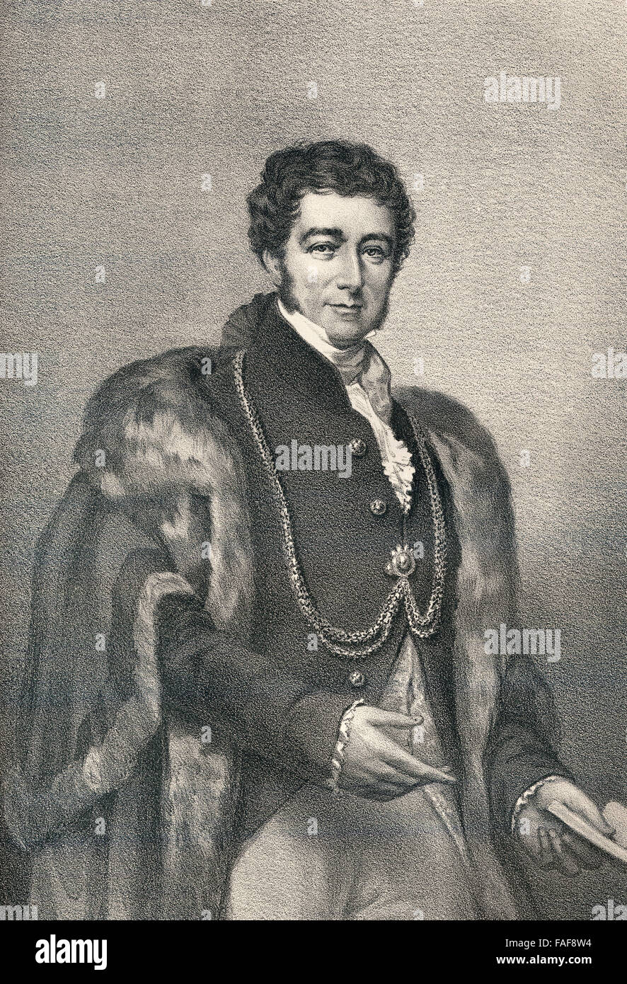 Sir Peter Laurie, 1778-1861, a British politician, Lord Mayor of London Stock Photo