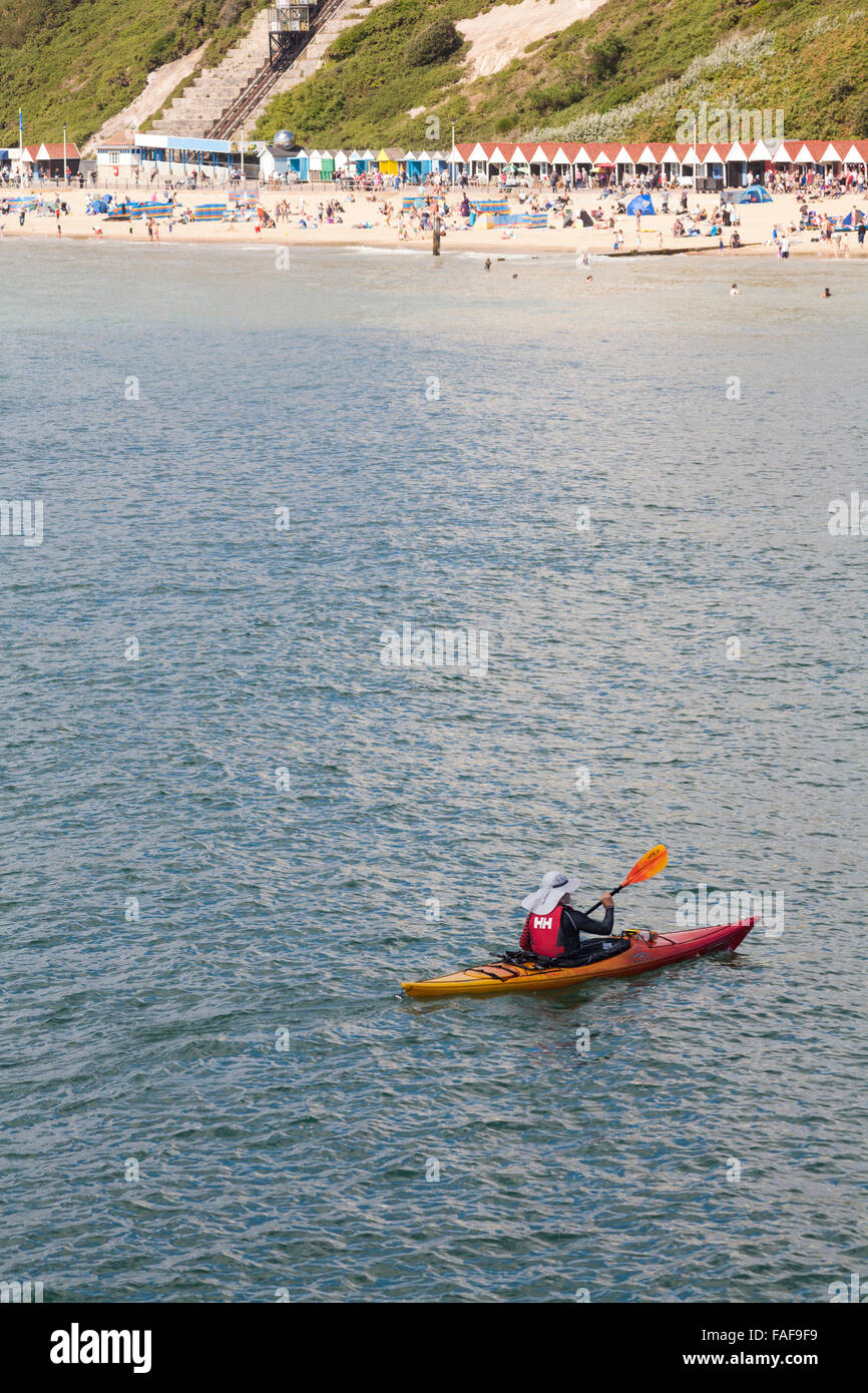 Man kayaking in bournemouth bay hires stock photography and images Alamy