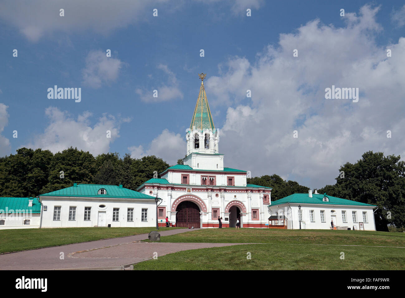 The Front Gates, Kolomenskoye (Kolomenskoye Historical and Architectural Museum and Reserve), Moscow, Russia. Stock Photo
