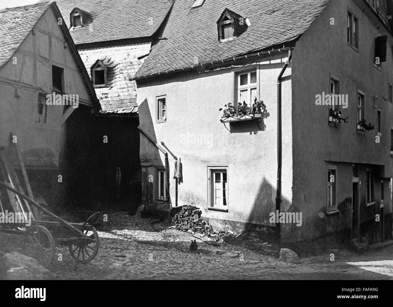 Germany Enkirch Moselle river Old Photo 1890