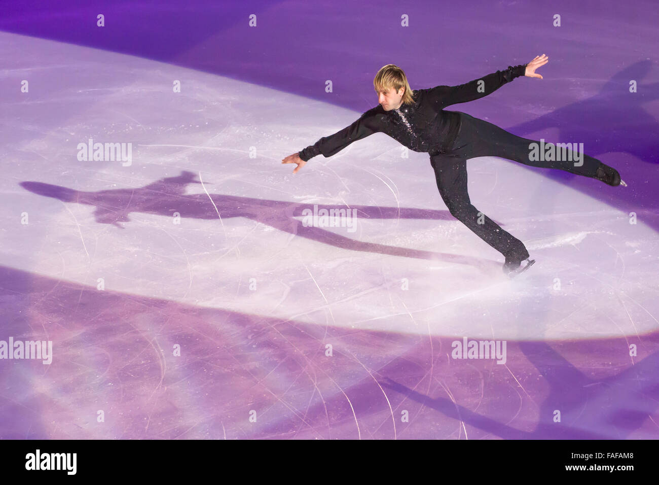 Evgeni Plushenko  figure skater champion Stock Photo