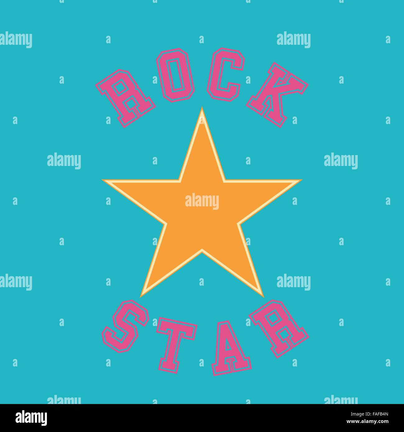 rock star typography, tshirt graphics Stock Vector Image & Art Alamy