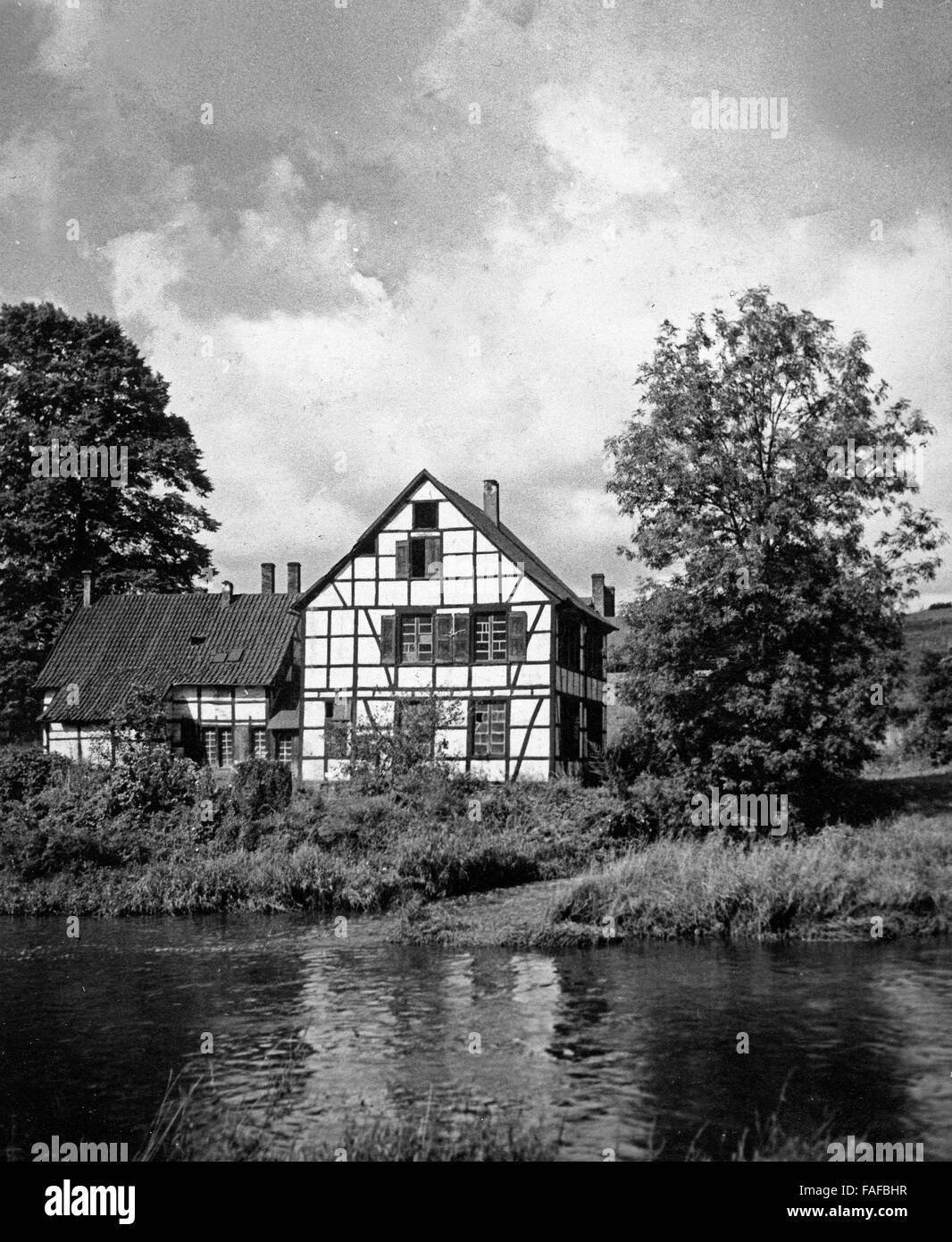 Die Schmiede "Alter Hammer" bei Wuppertal, Deutschland 1930er Jahre