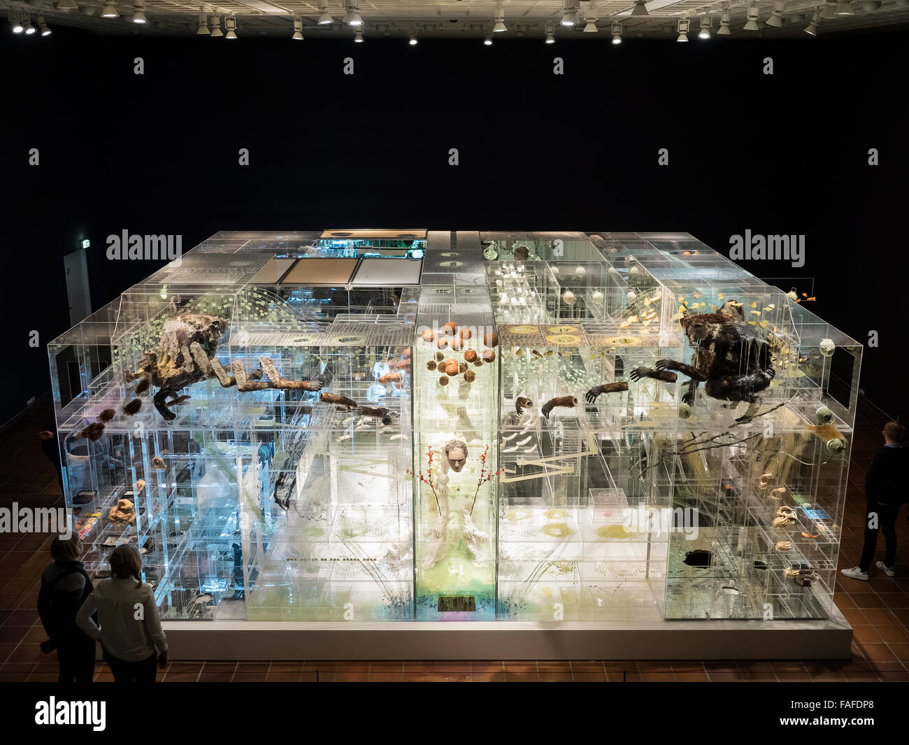 David Altmejd's art installation "The Flux and the Puddle" at Louisiana Museum of Modern Art. FOR EDITORIAL USE ONLY. Stock Photo