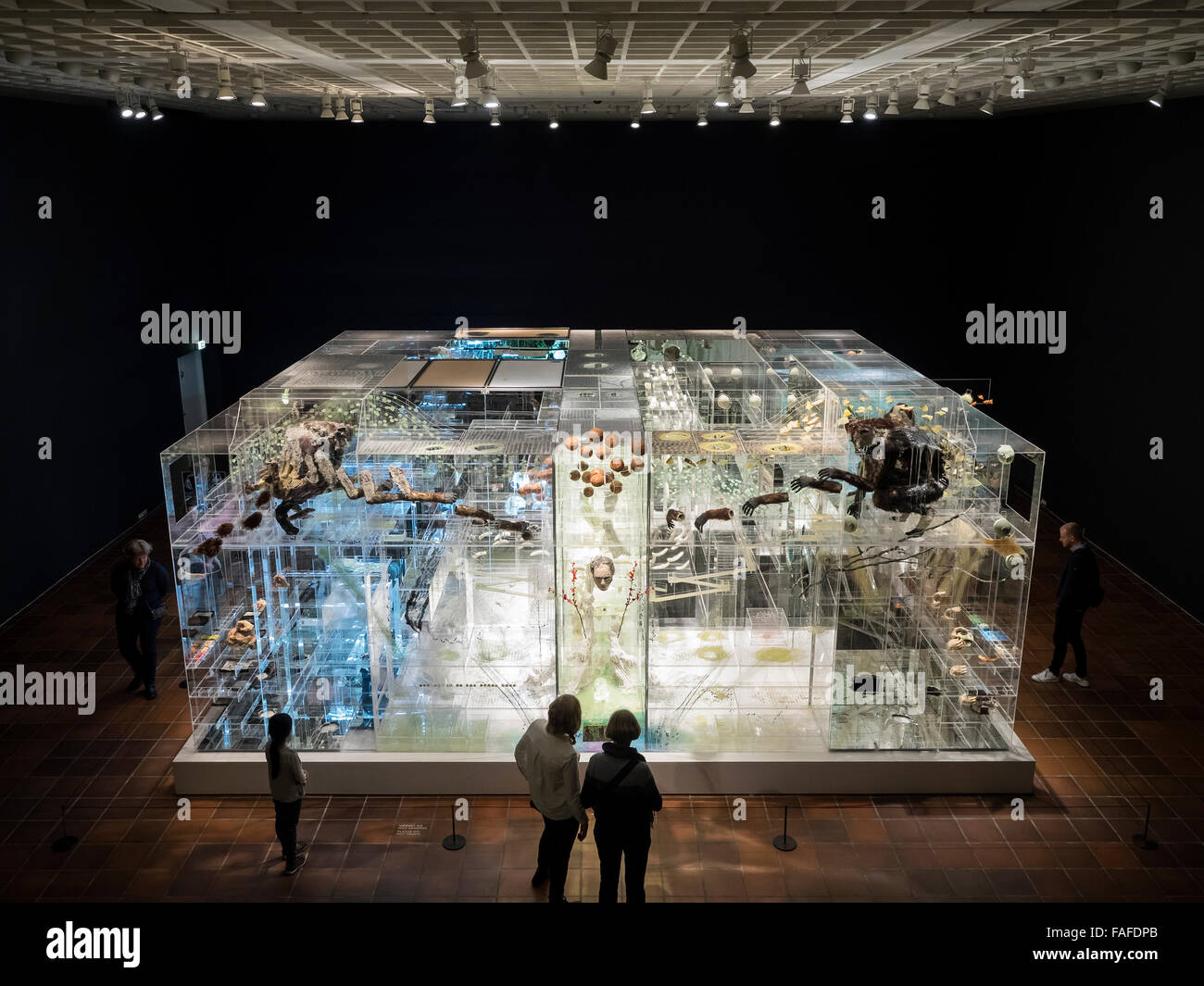 David Altmejd's art installation "The Flux and the Puddle" at Louisiana Museum of Modern Art. FOR EDITORIAL USE ONLY. Stock Photo