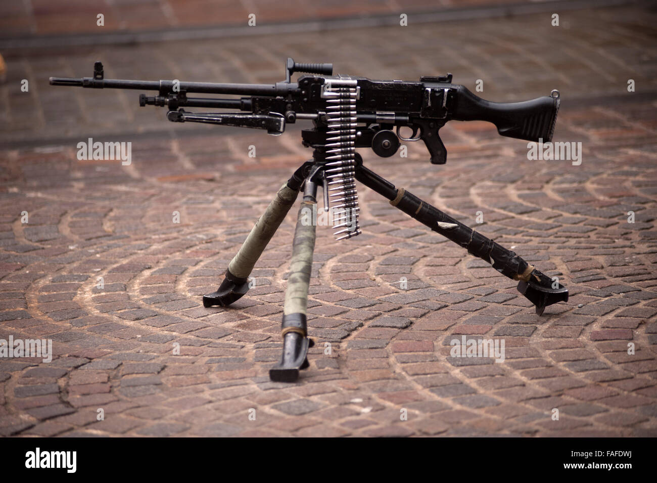 L7A2 machine gun, UK Stock Photo Alamy