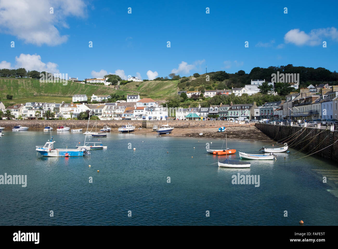 Gorey Harbour in Jersey, Channel Islands Stock Photo Alamy