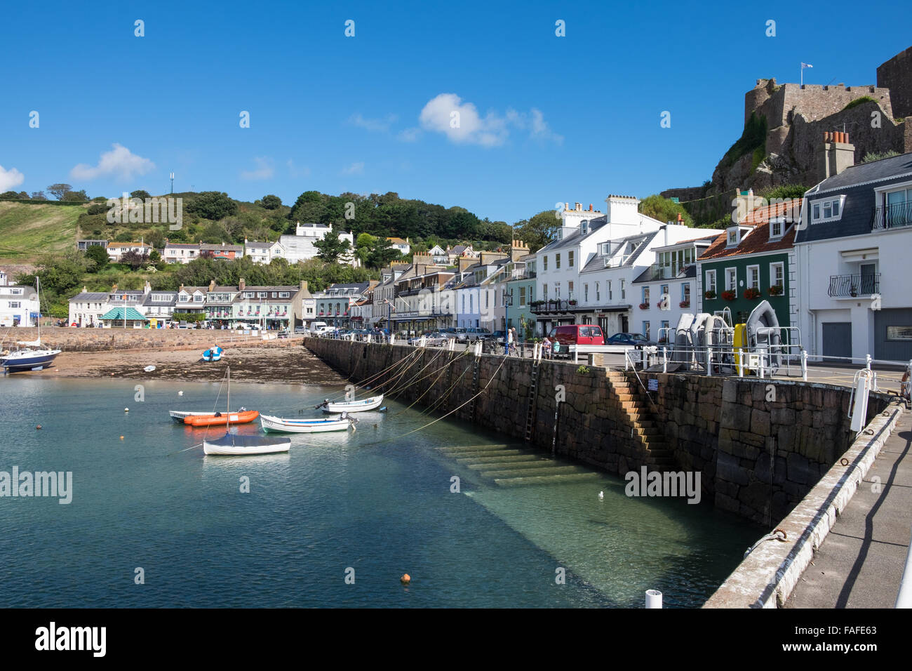 Gorey Harbour in Jersey, Channel 