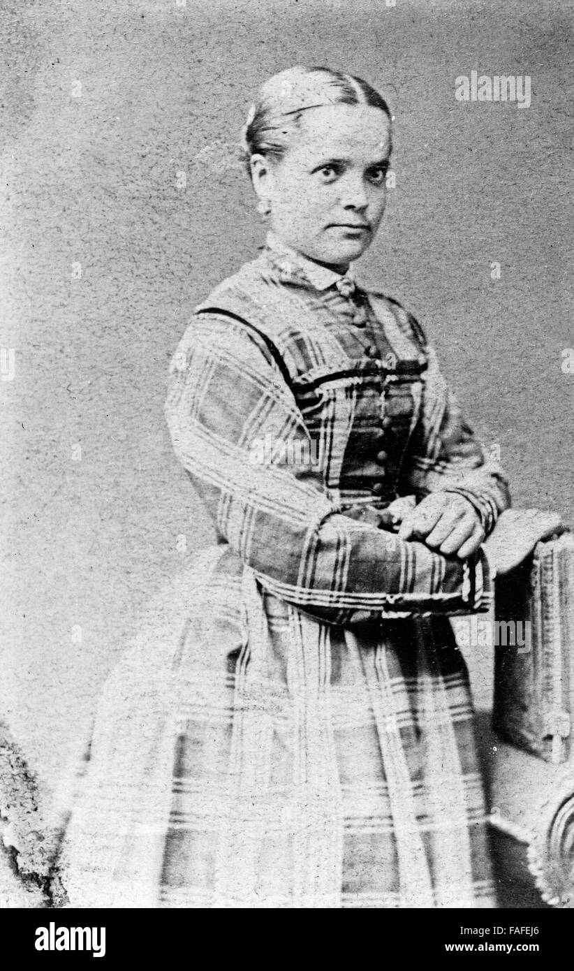 Porträt einer jungen Frau, Deutschland 1890er Jahre. Portrait of a young woman, Germany 1890s. Stock Photo
