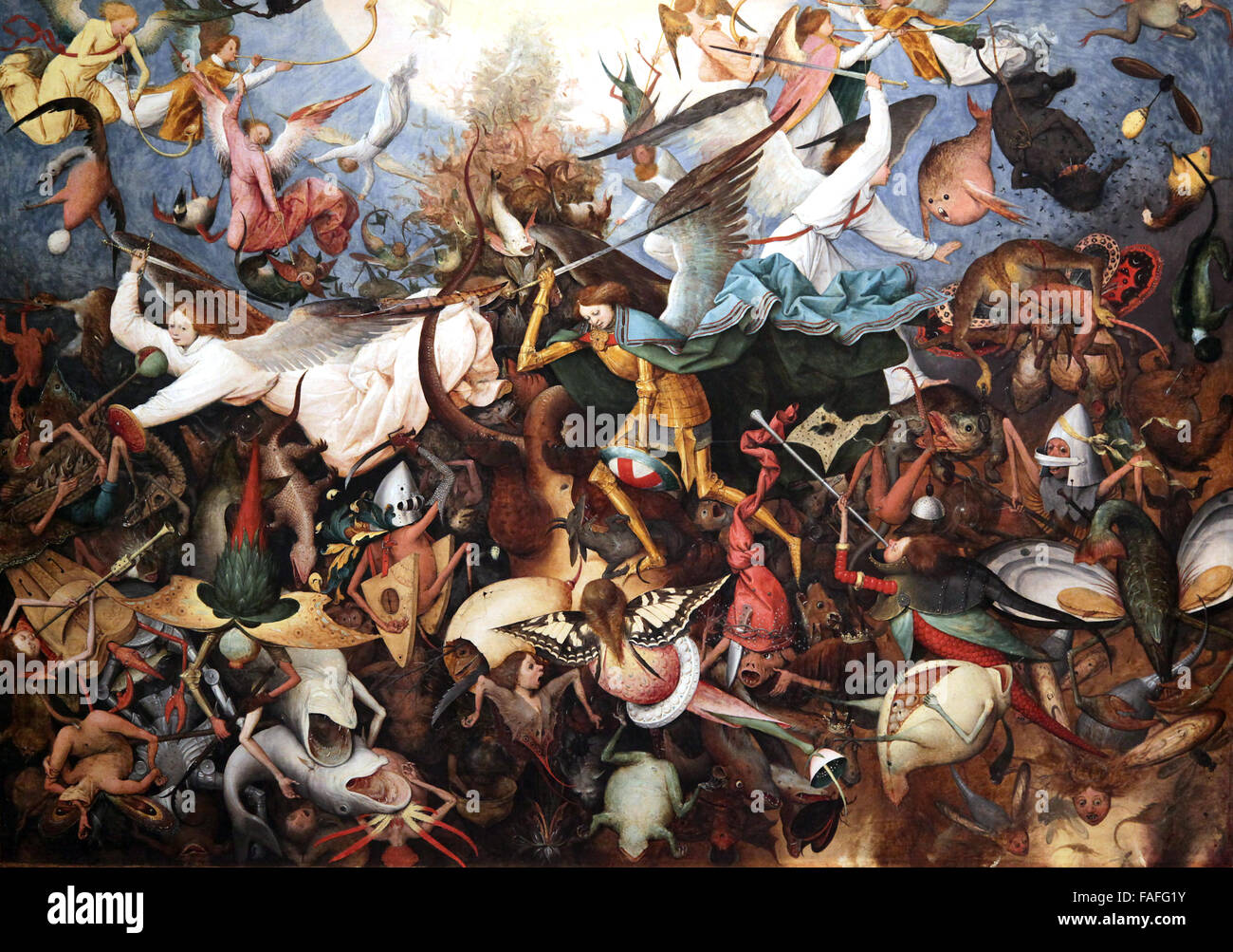 The Fall of the Rebel Angels 1562 by Pieter Brueghel the Elder/Pieter Bruegel Stock Photo