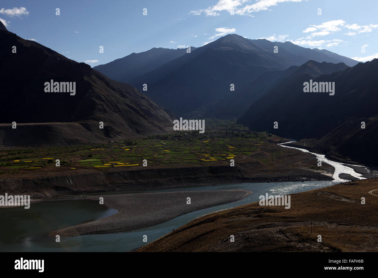 Shannan Prefecture Tibet Stock Photo