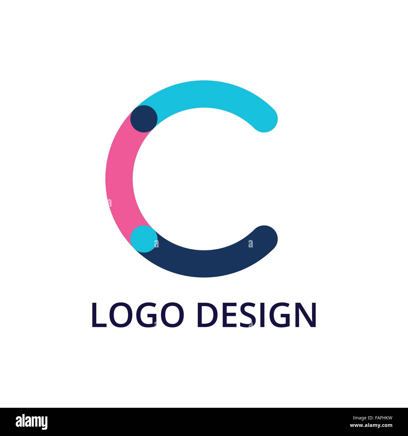Vector illustration letter logo c Stock Vector Image & Art - Alamy