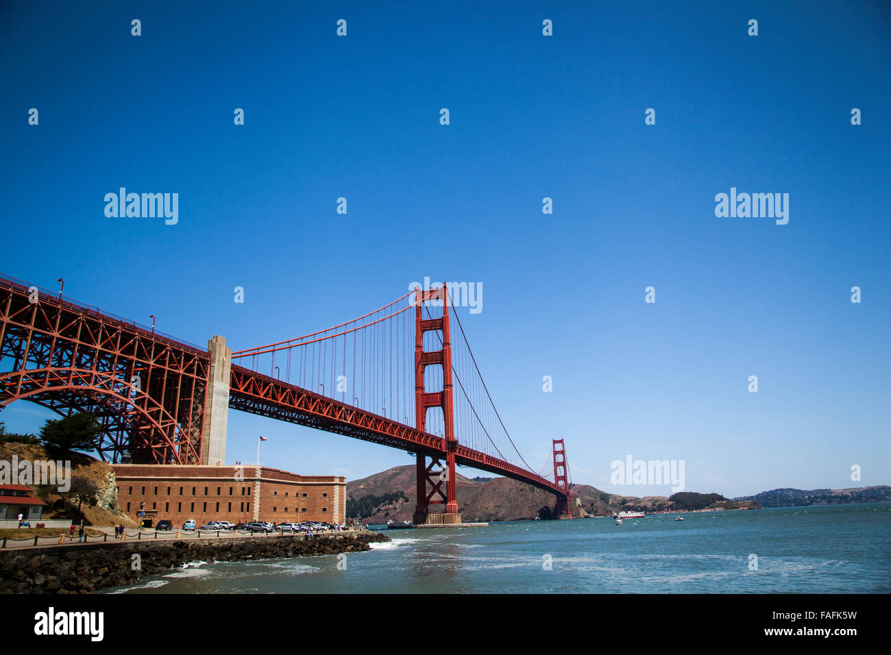 The Golden Gate Bridge on a beautiful clear morning Stock Photo - Alamy