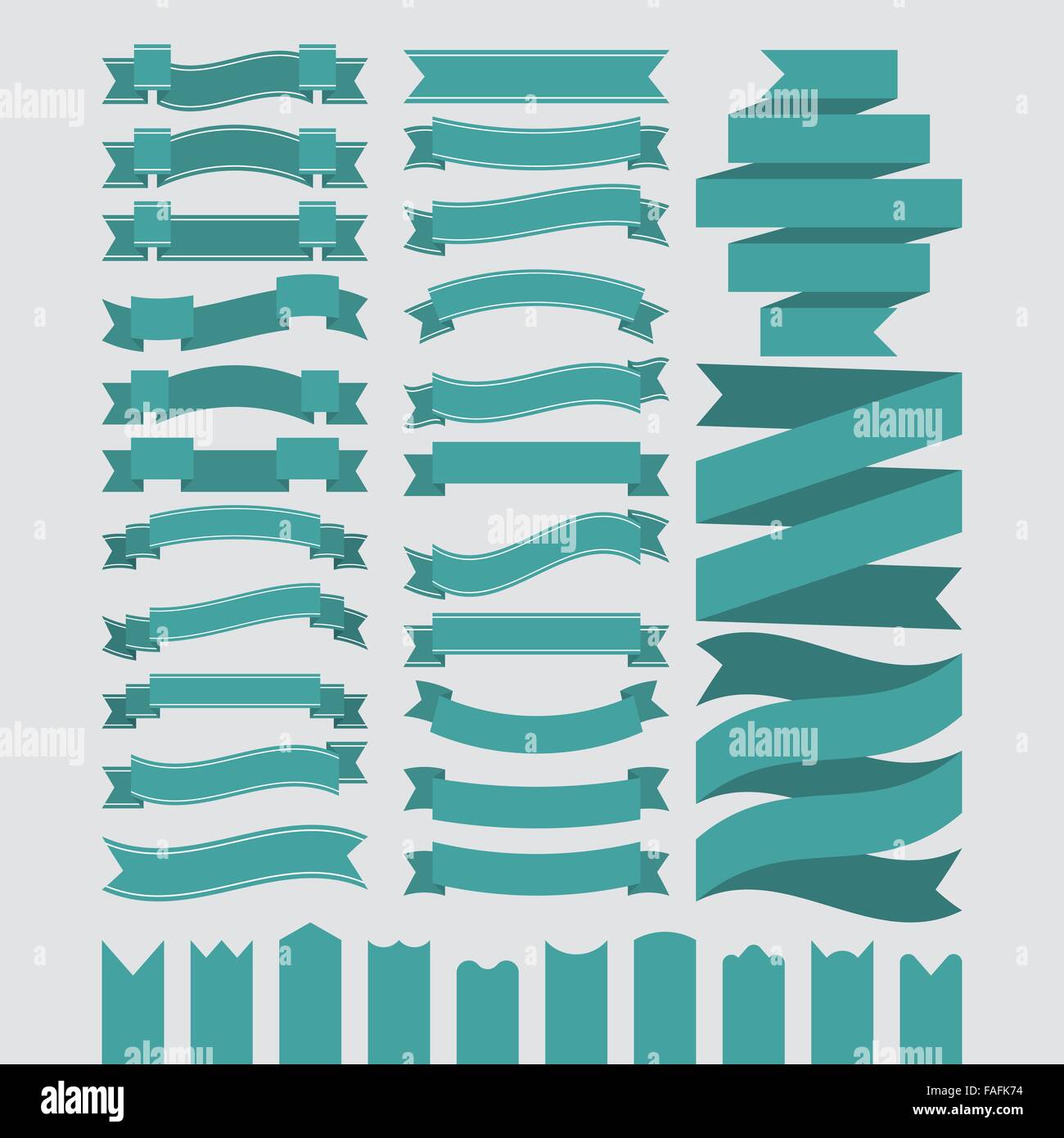 Stock Vector Set of ribbons Stock Vector Image & Art Alamy