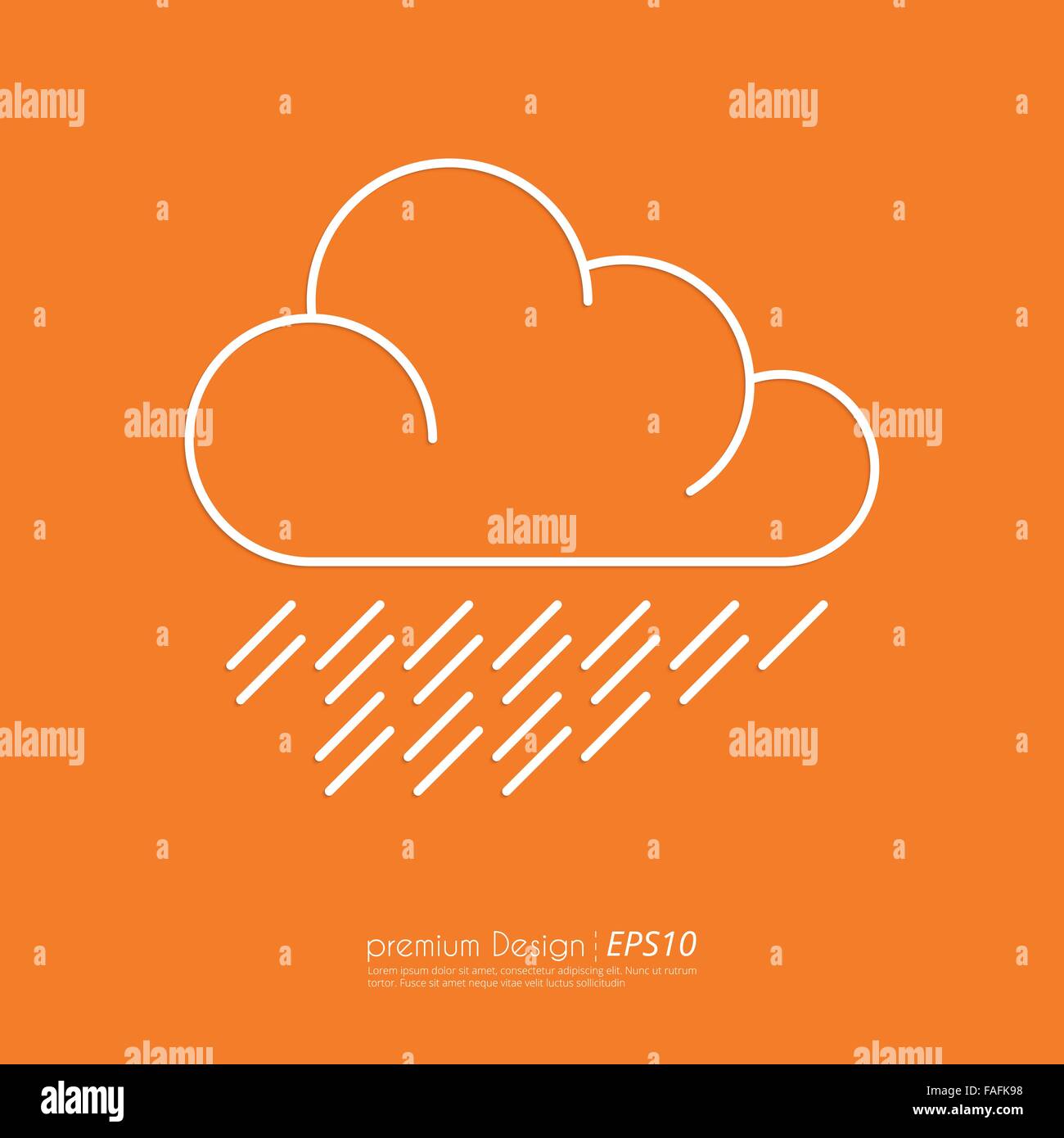 Stock Vector Linear icon cloud Stock Vector Image & Art - Alamy