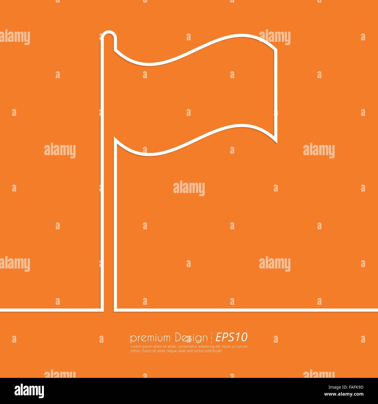 Stock Vector Linear icon flag Stock Vector Image & Art - Alamy